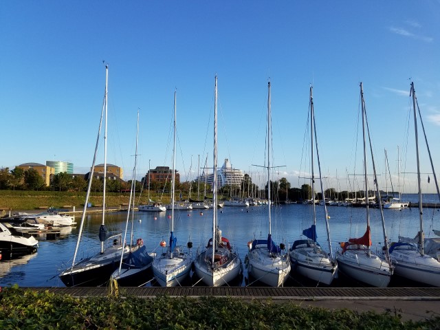 Beautiful sailing boats we saw on our way to see the "Little Mermaid" statue.