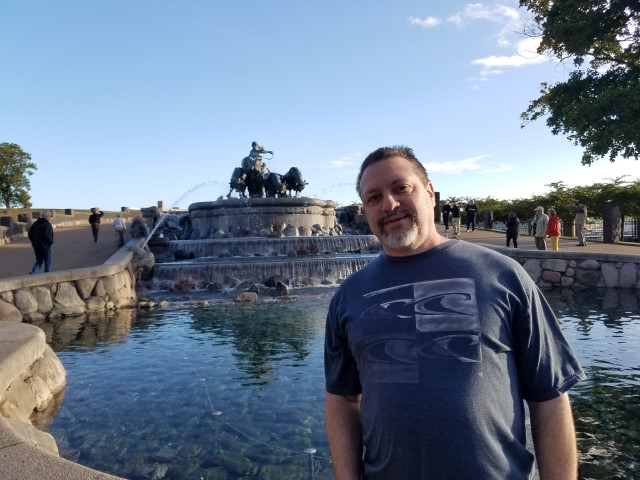 Adam at the fountain